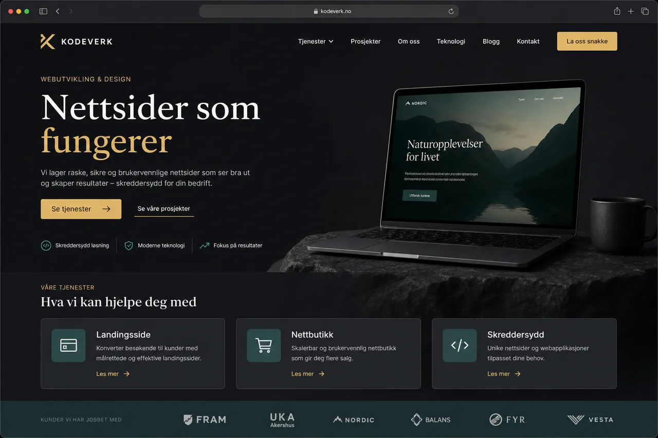 Konsept for webutviklingstjenester